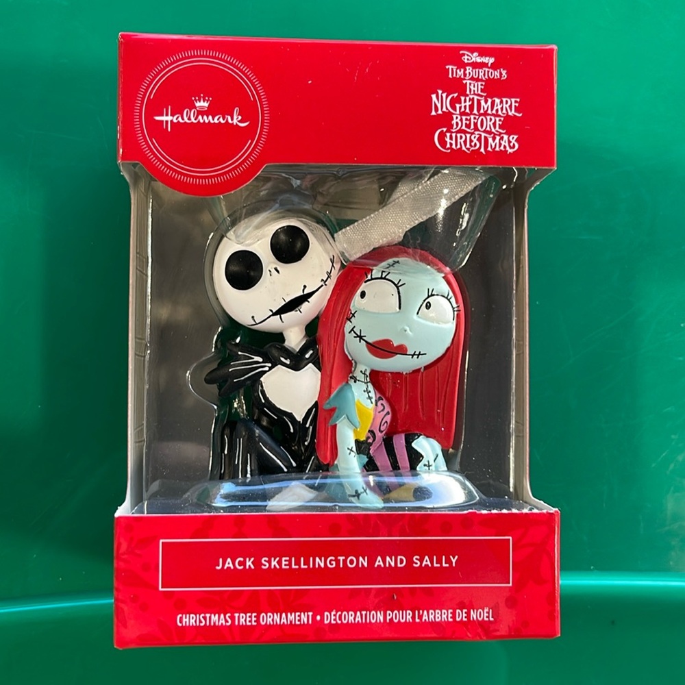 Hallmark Nightmare Before Christmas Jack & Sally Disney ornament NWT